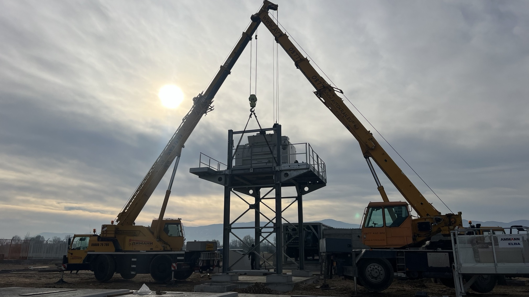 кранове под наем пловдив